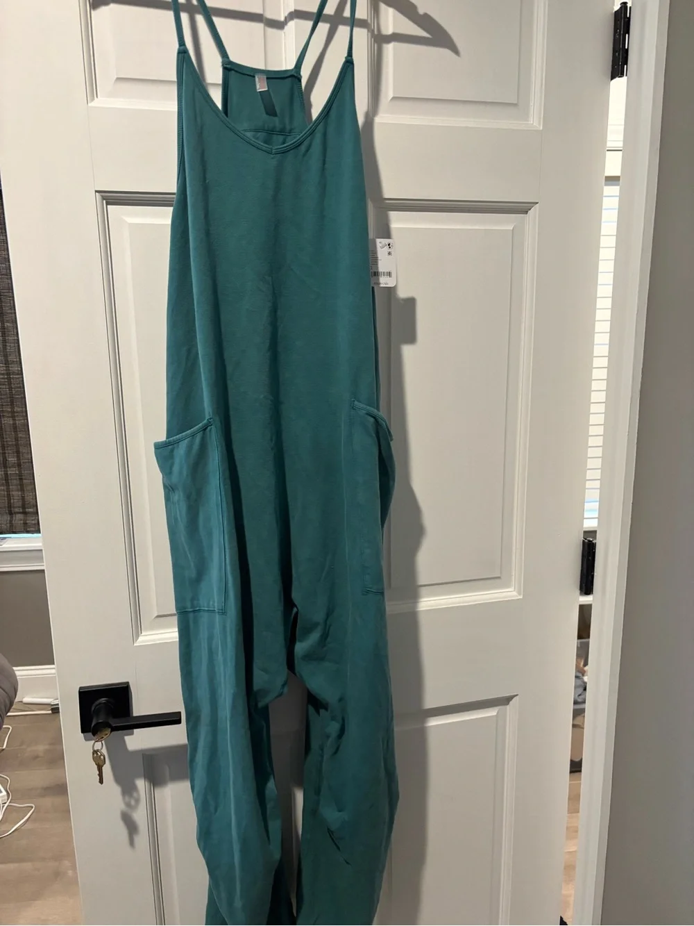 FP Movement by Free People Teal Sleeveless Wide-Leg Jumpsuit - Picture 1 of 4